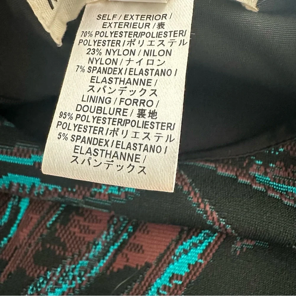 Mara Hoffman Cocktail Dress Herbarium Jacquard Fitted Long Sleeve Size S - Picture 8 of 10